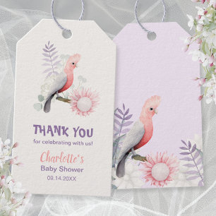 Droomtuin Lavendel Bloem Vogel Baby Shower Cadeaulabel