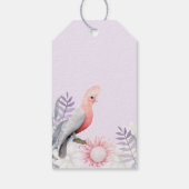 Droomtuin Lavendel Bloem Vogel Baby Shower Cadeaulabel (Achterkant)