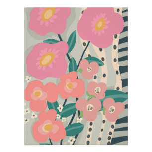 Droomtuin Modern Bloemstuk aan de Muur Perfect Poster