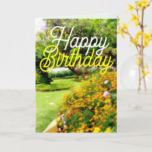 droomtuin van de bloemen Kaart (Gele Bloem)