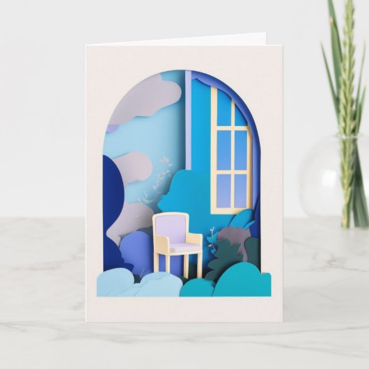 Droomtuin van papier Sereniteit Kaart (Voorkant)