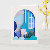 Droomtuin van papier Sereniteit Kaart (Gele Bloem)