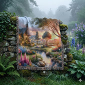 Droomtuin Zonneondergang Cottage Deken