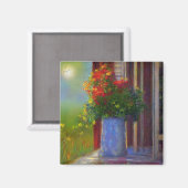 Droomvaas van bloemen magneet (Voorkant / Achterkant)