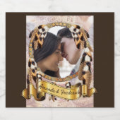 Droomvanger bruiloft sparkling wijnetiket (Enkel label)