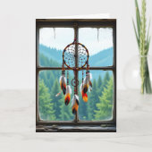 Droomvanger en Bergen | Gelukkige Verjaardag Kaart (Voorkant)