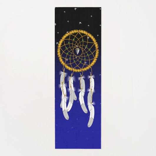 Droomvanger--Groene Turquoise Yoga Mat (Voorkant)