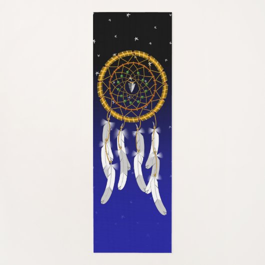 Droomvanger--Groene Turquoise Yoga Mat (Voorkant)