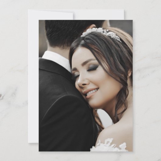 Droomvanger Huwelijksreceptie Foto Sterrenhemel Kaart (Achterkant)