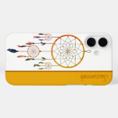 Droomvanger Kleurrijke Veren Boho Aangepaste Naam Case-Mate iPhone Case (Achterkant (horizontaal))