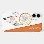 Droomvanger Kleurrijke Veren Boho Aangepaste Naam Case-Mate iPhone Case (Achterkant (horizontaal))