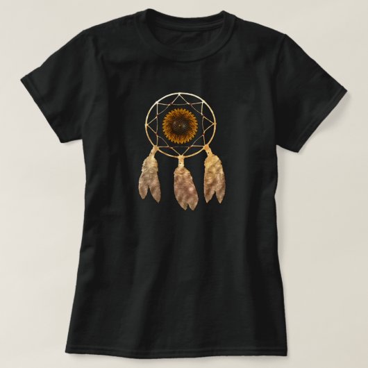 Droomvanger met zonnebloem Native American APPAR T-shirt (Design voorkant)
