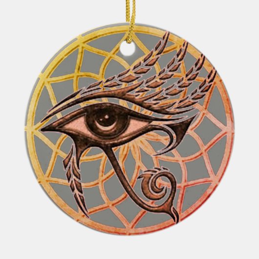 Droomvanger oog van Horus Keramisch Ornament (Voorkant)