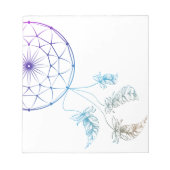 droomvanger op witte achtergrond notitieblok (Voorkant)