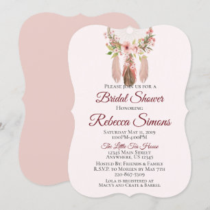 droomvanger   Shabby Chic Vrijgezellenfeest nodigt Kaart