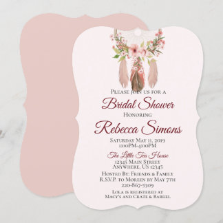 droomvanger | Shabby Chic Vrijgezellenfeest nodigt Kaart