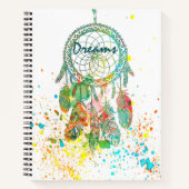 Droomvanger spatpaint notitieboek (Voorkant)
