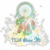 Droomvanger spatpostbus sticker (Voorkant)