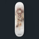 *~* Droomvanger. Tribal Shaman Sacred Shamanic Persoonlijk Skateboard<br><div class="desc">* Westerne BOHO Amerikaanse Waterverf Abstracte Dream Catcher Journey met mooie veren als een sjamanistische symbool voor een Native American Spiritueel Healer of BOHEMIAM ontwerp. * . *** De kleuren zijn Aubergine paarse en grijs. Deze op spirit gebaseerde esoterische populaire boho creative abstracte moderne dromenvanger en veren ontwerp zal zeer...</div>