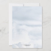 Droomvanger Trouwreceptie Alleen Stofblauw Kaart (Achterkant)