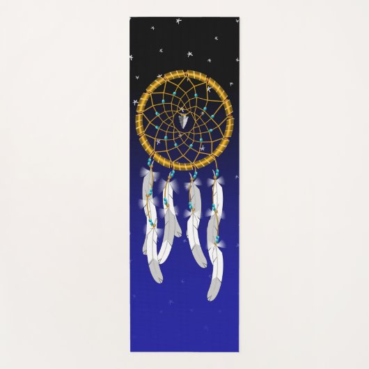 Droomvanger--Turquoise Yogamat (Voorkant)