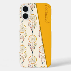 Droomvanger Veer Patroon Boho Aangepaste Naam iPhone 16 Plus Hoesje