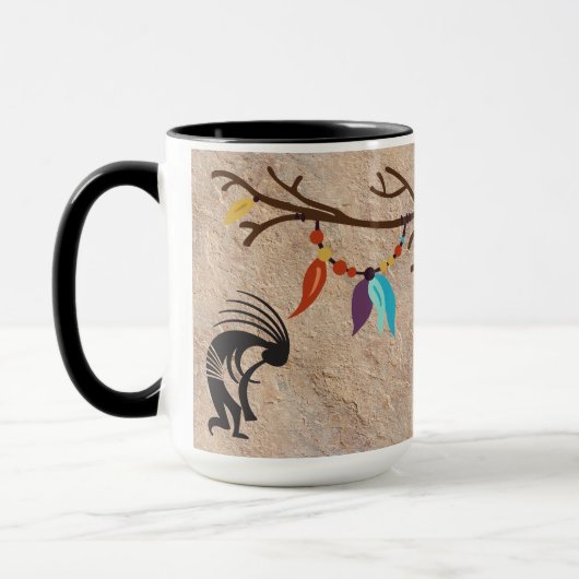 Droomvanger veren boom Kokopelli Mok (Links)