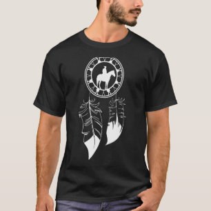 Droomvanger Veren Indiase Paardrijder T-shirt