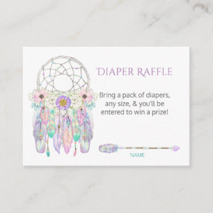 Droomvanger Veren Pastels Luier Raffle Informatiekaartje