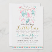 Droomvanger Verjaardagsuitnodiging Boho Stam Kaart (Voorkant)