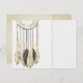 Droomvanger Vintage Textuur Trouw Uitnodiging (Voorkant / Achterkant)