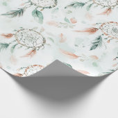 Droomvangers en veren pastel cadeaupapier (Hoek)