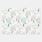 Droomvangers en veren pastel inpakpapier vel (Voorkant)