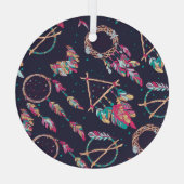 Droomvangers:  naadloos patroon. glas ornament (Achterkant)