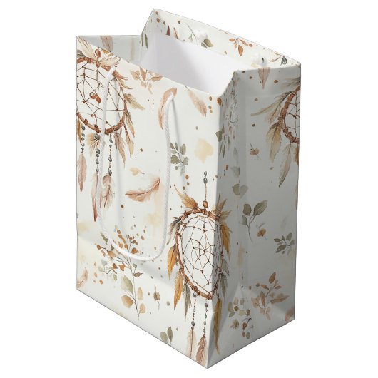 Droomvangers Veren Verjaardag Medium Cadeauzakje (Voorkant Gekanteld)