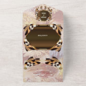 Droomvangerveren Alles in Eén Trouw Uitnodiging (Buitenkant)