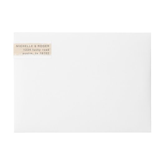 Droomvelden | Label wagonadres (Voorkant)