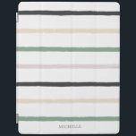 Droomvelden | Monogram iPad Smart Hoesje iPad Cover<br><div class="desc">Ons collectie van de Gebieden van Dreams kenmerkt moderne illustraties van de waterverf en lay-out die aan handgeschreven douanemanuscript en elegante doopvonten worden gekoppeld. Florale illustraties in room, zwart en sappig groen zijn zeer modern en elegant, net zoals achtergronden in dezelfde kleuren. Dit collectie bevat objecten die voorbij de trouwsuite...</div>