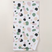 Droomvelden | Monogram strand Strandlaken (Voorkant)