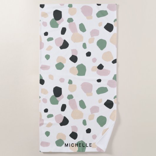 Droomvelden | Monogram strand Strandlaken (Voorkant)