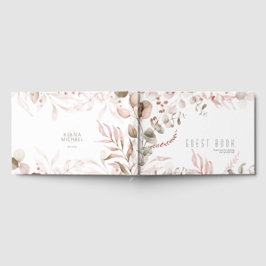 Droomvezel Wedding Blush Pink ID817 Gastenboek (Volledig)