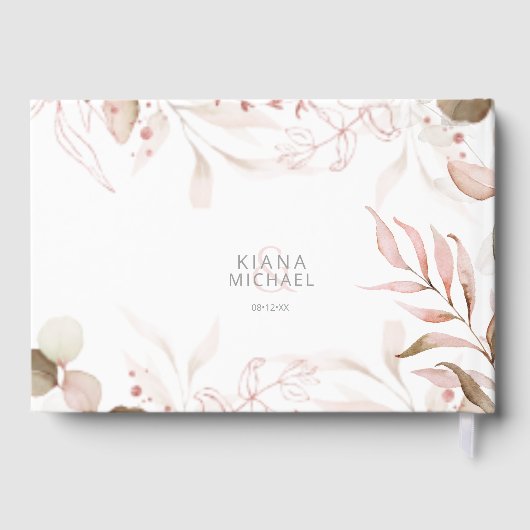 Droomvezel Wedding Blush Pink ID817 Gastenboek (Achterkant)