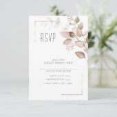 Droomvezel Wedding Blush Pink ID817 RSVP Kaartje (Staand voorkant)