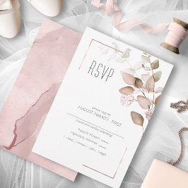 Droomvezel Wedding Blush Pink ID817 RSVP Kaartje