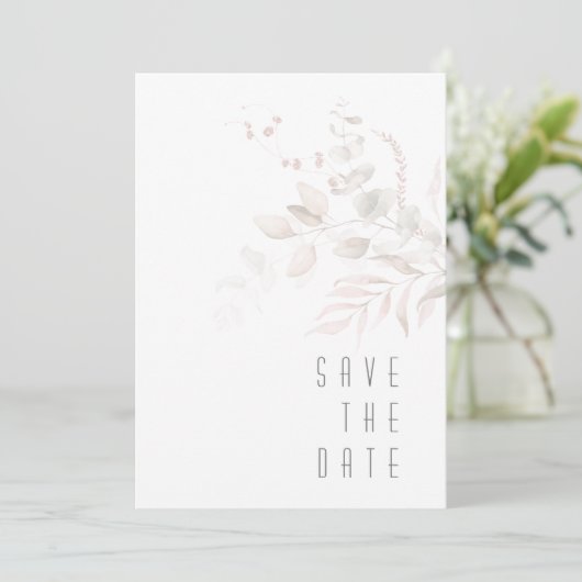 Droomvezel Wedding Blush Pink ID817 Save The Date (Staand voorkant)
