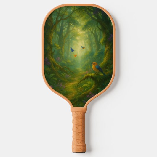 Droomvlucht in boslandschaduwen pickleball paddle (Voorkant)