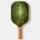 Droomvlucht in boslandschaduwen pickleball paddle (Achterkant)