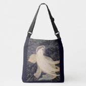 droomvrouw en kat crossbody tas (Voorkant)
