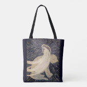 droomvrouw en kat tote bag (Achterkant)