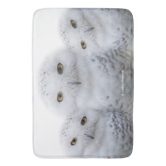 Droomvrouw Wisdom van Snowy Owls Badmat (Voorkant Verticaal)